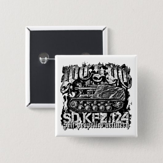 Wespe Pinback Button (Voorkant /achterkant)