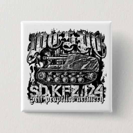 Wespe Pinback Button (Voorkant)