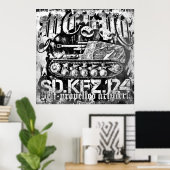 Wespe-Poster Poster (Thuiskantoor)