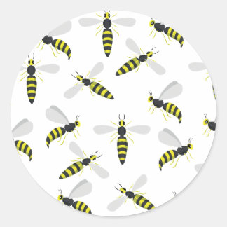Wespenpatroon Ronde Sticker