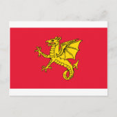 Wessex-vlag Briefkaart (Voorkant)