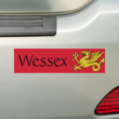 Wessex-vlag Bumpersticker (Op auto)