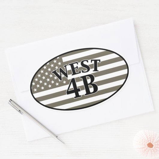 West 4B Ovale Sticker (Envelop)