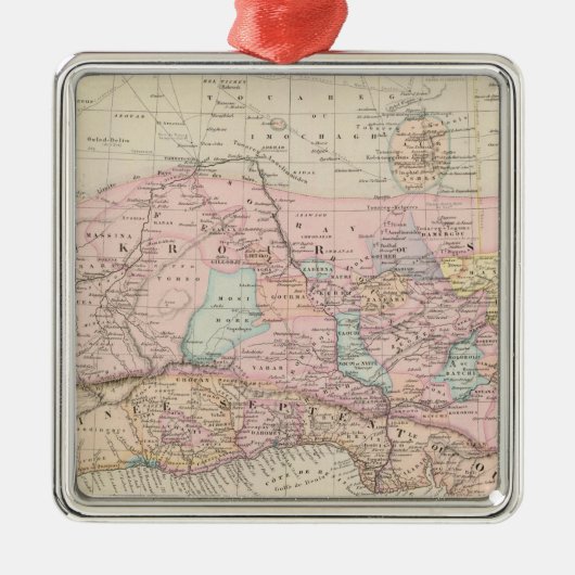 West-Afrika 2 Metalen Ornament (Voorkant)