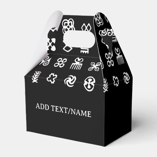 West-Afrika Adinkrasymbolen Bedankdoosjes (Voorkant Zijde)