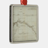 West-Afrika met geografische notities Metalen Ornament (Rechts)