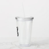West-Afrikaans symbool (overvloed) Acryl Tumbler Acryl Drinkbeker (Links)