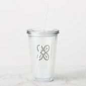 West-Afrikaans symbool (overvloed) Acryl Tumbler Acryl Drinkbeker (Achterkant)
