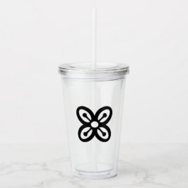 West-Afrikaans symbool (overvloed) Acryl Tumbler Drinkbeker