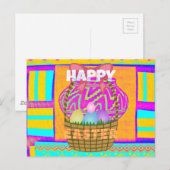 West-Afrikaanse geïnspireerde paasmand en eieren k Briefkaart (Voorkant / Achterkant)