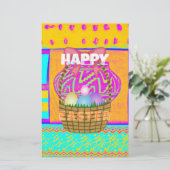 West-Afrikaanse geïnspireerde paasmand en eieren k Briefpapier (Staand voorkant)