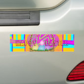 West-Afrikaanse geïnspireerde paasmand en eieren k Bumpersticker (Op auto)