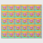 West-Afrikaanse geïnspireerde paasmand en eieren k Cadeaupapier (Vlak)