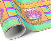 West-Afrikaanse geïnspireerde paasmand en eieren k Cadeaupapier (Rol Hoek)