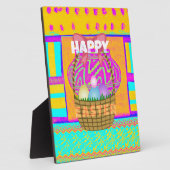 West-Afrikaanse geïnspireerde paasmand en eieren k Fotoplaat (Zijkant)