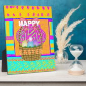 West-Afrikaanse geïnspireerde paasmand en eieren k Fotoplaat (Zijkant)