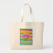 West-Afrikaanse geïnspireerde paasmand en eieren k Grote Tote Bag (Voorkant)