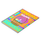 West-Afrikaanse geïnspireerde paasmand en eieren k Notitieboek (Linkerzijde)