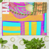 West-Afrikaanse geïnspireerde paasmand en eieren k Theedoek (Gevouwen)