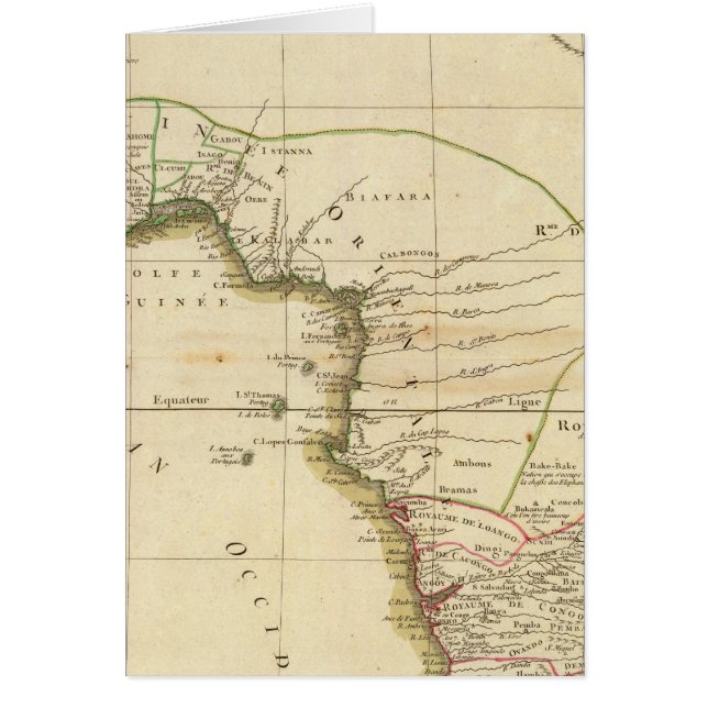 West-Afrikaanse kaart (Voorkant)