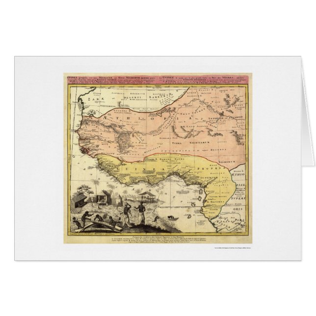 West-Afrikaanse kaart 1743 (Voorkant Horizontaal)