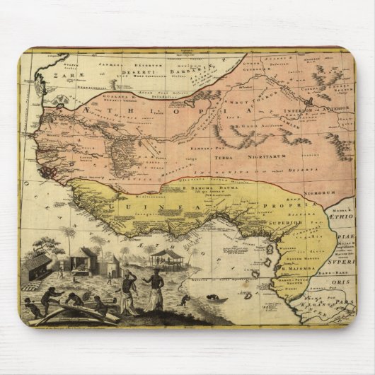 West-Afrikaanse kaart 1743 Muismat (Voorkant)