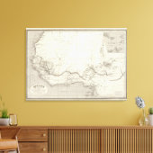 West-Afrikaanse kaart Canvas Afdruk (Insitu (Woonkamer))