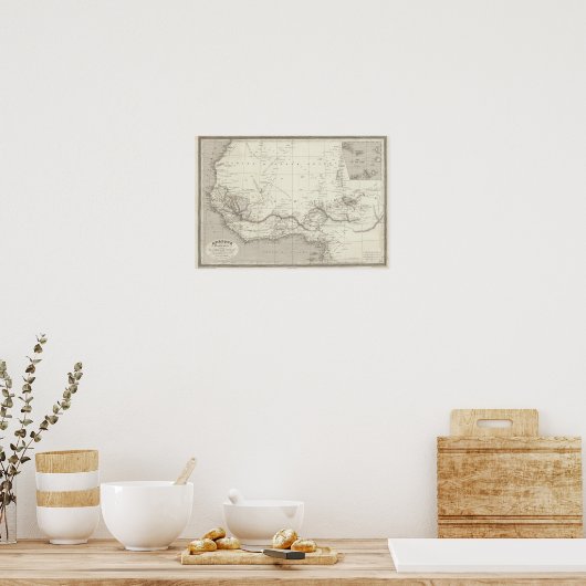 West-Afrikaanse kaart Poster (Keuken)