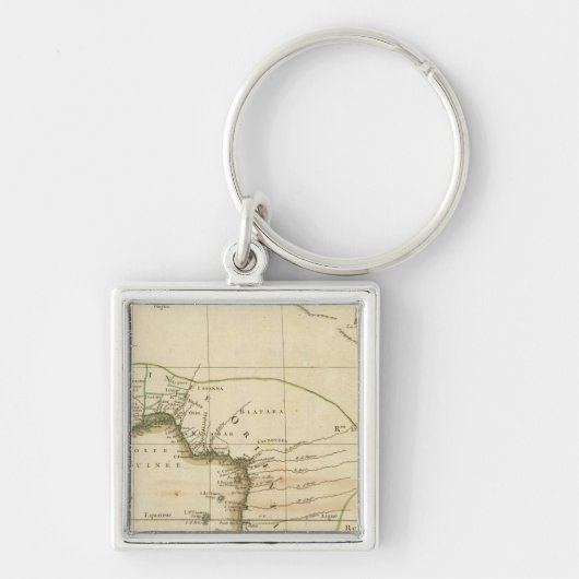 West-Afrikaanse kaart Sleutelhanger (Voorkant)