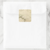 West-Afrikaanse kaart Vierkante Sticker (Tas)