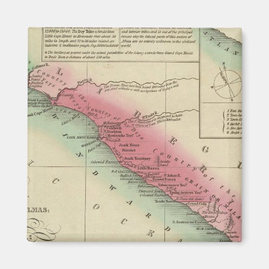 West-Afrikaanse kust, uit Sierra Leone Magneet (Voorkant)