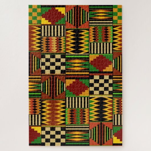 West-Afrikaanse Royal Kente Cloth Puzzle-ontwerp Legpuzzel (Verticaal)