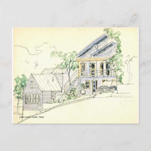 West-Austin, Austin, Texas Briefkaart (Voorkant)