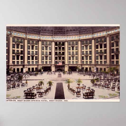 West Baden Indiana West Baden Springs Hotel Poster (Voorkant)