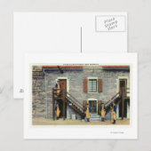 West Barracks, Ethan Allen Stairway Scene Briefkaart (Voorkant / Achterkant)