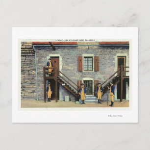 West Barracks, Ethan Allen Stairway Scene Briefkaart