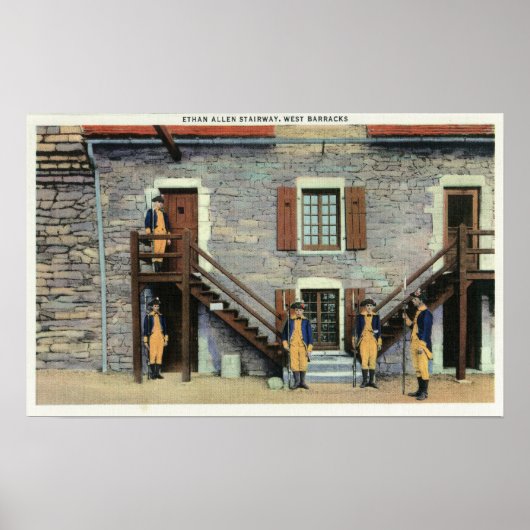 West Barracks, Ethan Allen Stairway Scene Poster (Voorkant)