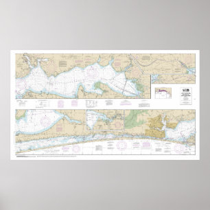 West Bay naar Santa Rosa Nautical Chart 11385 Poster