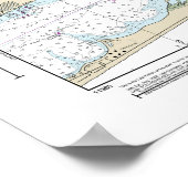 West Bay naar Santa Rosa Nautical Chart 11385 Poster (Hoek)