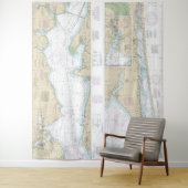 West Bay naar Santa Rosa Nautical Chart 11385 Wandkleed (In situ)
