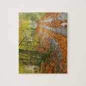 West Berkshire Path in het najaar van Puzzle Legpuzzel (Verticaal)