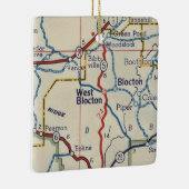 West Blocton AL Map Keramisch Ornament (Rechts)