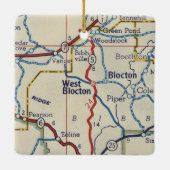 West Blocton AL Map Keramisch Ornament (Achterkant)