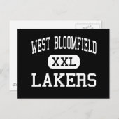 West-Bloomfield - Lakers - High-West-Bloomfield Briefkaart (Voorkant / Achterkant)