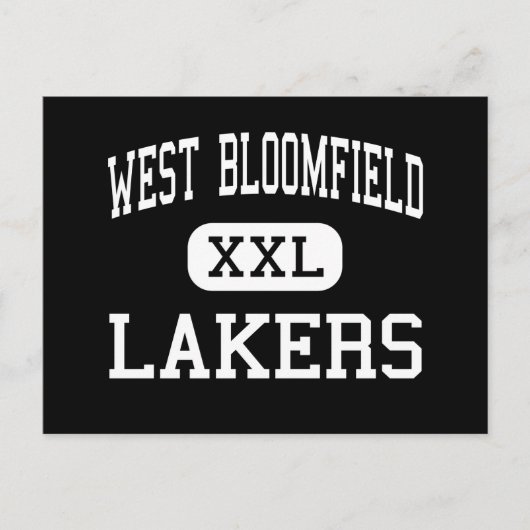 West-Bloomfield - Lakers - High-West-Bloomfield Briefkaart (Voorkant)