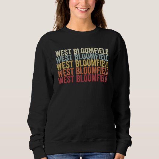 West Bloomfield New York West Bloomfield NY Retro  Trui (Voorkant)