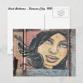 West Bottoms Graffiti Art # 3 Briefkaart (Voorkant / Achterkant)