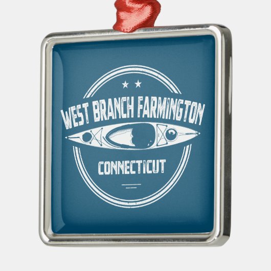 West Branch Farmington River Connecticut Kayaking Metalen Ornament (Links)
