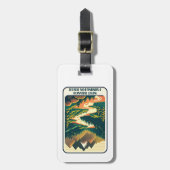 West Branch Farmington River Connecticut Kleuren Bagagelabel (Voorkant verticaal)