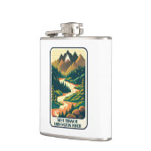 West Branch Farmington River Connecticut Kleuren Heupfles (Links)